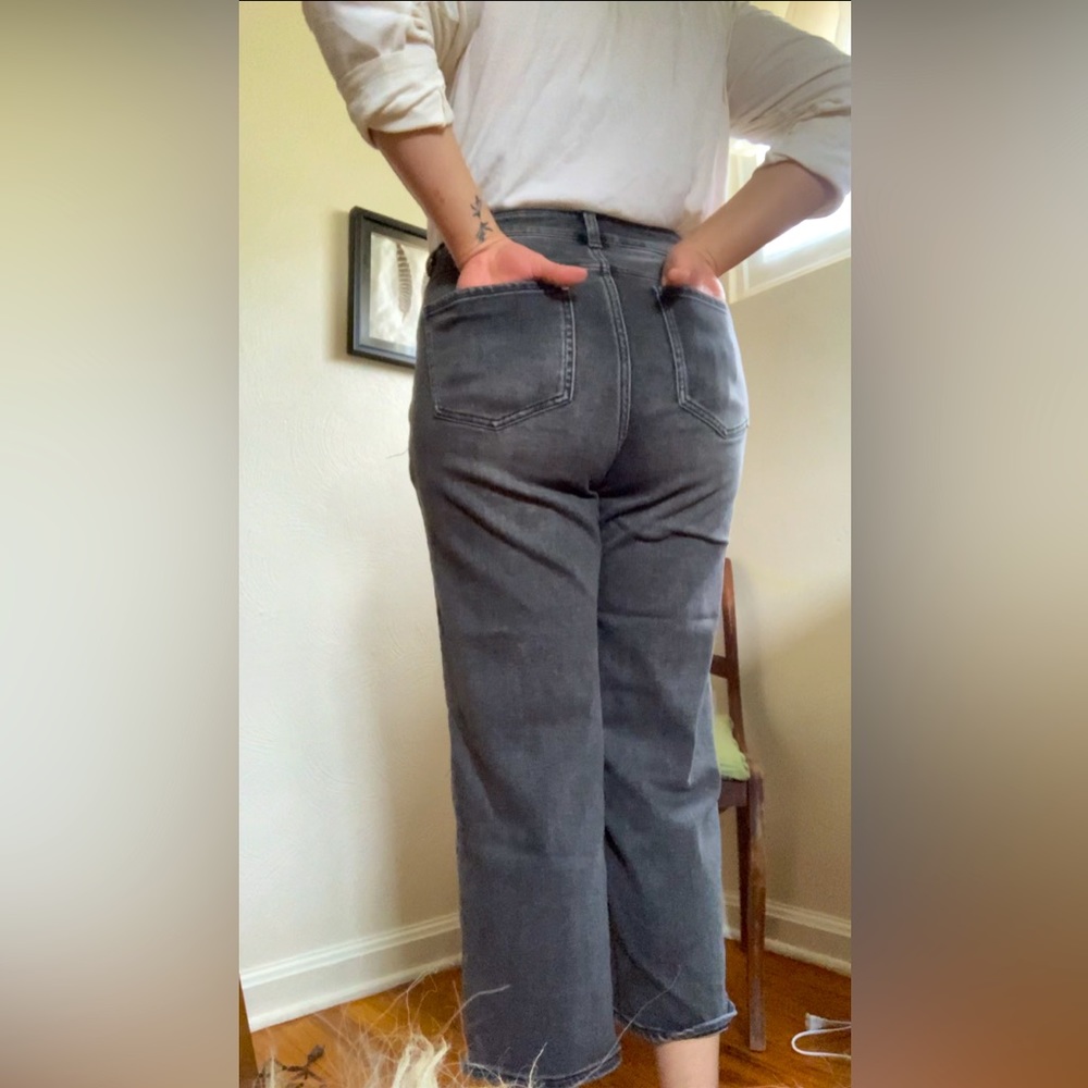 Universal Standard - Donna High Rise Jean. Stone wash black.